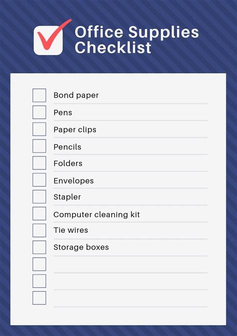 Checklist .